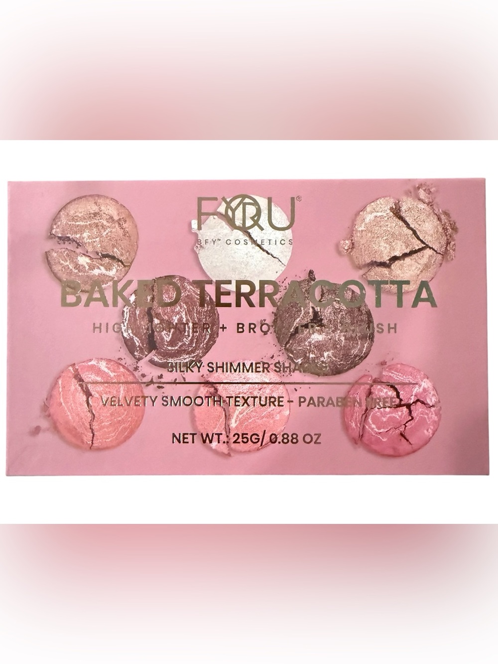 NEW BFY Cosmetics - FYORU  Baked Terracotta Palette Blush, Highlighter, Bronzer